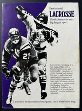Load image into Gallery viewer, 1973 Brochure Promoting Professional Lacrosse Hockey Hall Of Famers Endorse Vtg