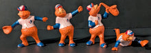 Load image into Gallery viewer, Set Of 4 MLB Montreal Expos Mascot Youppi PVC Figures 1986 Gulf Canada Gas Vtg