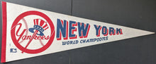 Load image into Gallery viewer, 1970s Era New York Yankees World Champions Full Size Pennant MLB Banner