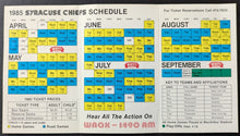 Load image into Gallery viewer, Doug Ault Signed Autographed 1985 Syracuse Chiefs Pocket Schedule Baseball