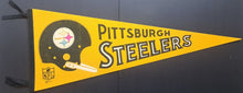 Load image into Gallery viewer, 1967 Pittsburgh Steelers Pennant Vintage NFL Football Team Logo