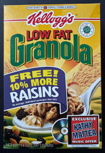 Load image into Gallery viewer, 1996 Kathy Mattea Signed Kellogg’s Low Fat Granola Empty Cereal Box Vintage