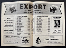 Load image into Gallery viewer, 1967 Winnipeg Arena Program Alan Cup Drumheller Miners Cdn Mens Hockey Team