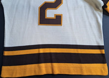 Load image into Gallery viewer, 1926/27 Boston Bruins #2 Eddie Shore Hockey Sweater Ebbets Field Flannels XL
