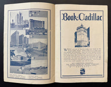 Load image into Gallery viewer, 1926 Detroit Sight Seeing Brochure Bus Wonder Tours Souvenir Book Cadillac Hotel
