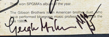 Load image into Gallery viewer, The Gibson Brothers + Ambush Blue Grass Band Autographed Promo Card Signed