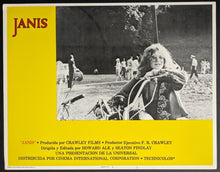 Load image into Gallery viewer, 1975 Janis Joplin Movie Lobby Card "Janis" Lithograph Rock & Roll 14" x 16"