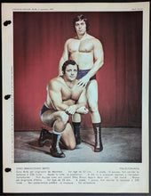 Load image into Gallery viewer, c1972 Lot of 22 Different Wrestling Photos Issued by Dimanche Vintage Sports