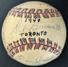 Load image into Gallery viewer, 1949 Toronto Maple Leafs Team Signed International League Baseball Autographed