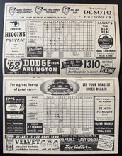 Load image into Gallery viewer, July 29 1952 Briggs Stadium Program Detroit Tigers Vs Philadelphia Athletics Vtg