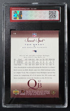 Load image into Gallery viewer, 2002 Upper Deck #12 Tom Brady NFL Football Card KSA 7.5 NM+ New England Patriots