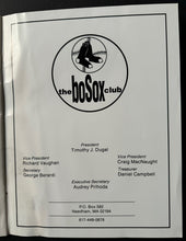 Load image into Gallery viewer, 1995 Baseball Writers of America Award Dinner Program Roger Boston Red Sox VTG