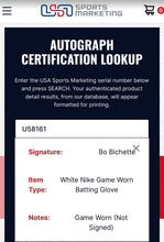 Load image into Gallery viewer, Bo Bichette "Bo Flows" Personalized Game Used Nike Baseball Batting Gloves LOA