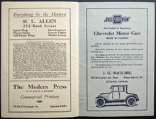 Load image into Gallery viewer, 1920 Stanley Cup Finals Hockey Program Seattle Metropolitans Ottawa Senators LOA