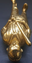 Load image into Gallery viewer, Vintage Ty Cobb Style Brass Piggy Bank Baseball Player Metal Money Box MLB