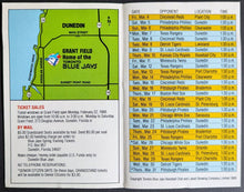 Load image into Gallery viewer, 1988 Toronto Blue Jays American League Champions Pocket Schedule Point Of Sale