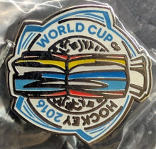 Load image into Gallery viewer, Full Set of 9 2016 World Cup of Hockey Lapel Pins Canada USA Russia Finland