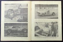 Load image into Gallery viewer, 1971 Pinecrest Speedway O'Keefe Trophy Stock Car Race Program Driver Lineup Vtg