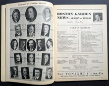 Load image into Gallery viewer, 1931 Boston Gardens NHL Hockey Program Montreal Maroons v Bruins VTG Conacher