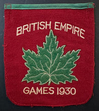 Load image into Gallery viewer, 1930 Inaugural British Empire Games Vintage Patch Commonwealth Bobby Robinson