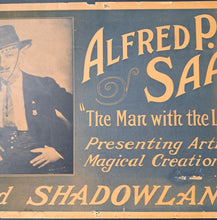 Load image into Gallery viewer, 1930 Alfred P. Saal Poster International Brotherhood of Magicians Shadowland VTG