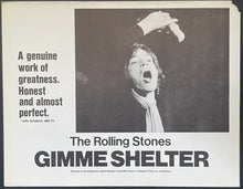 Load image into Gallery viewer, 1970 The Rolling Stones Movie Gimme Shelter Lobby Card Mick Jagger 11” x 14
