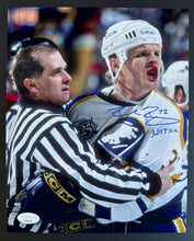Load image into Gallery viewer, Signed Autographed Photo Buffalo Sabres Rob Ray JSA Vintage NHL Inscribed