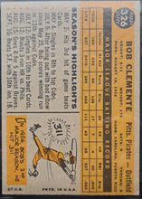 Load image into Gallery viewer, 1960 Topps Bob Clemente #326 Pittsburgh Pirates Vintage Slabbed Baseball KSA
