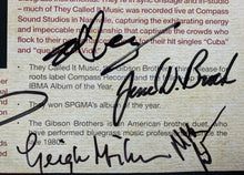 Load image into Gallery viewer, The Gibson Brothers + Ambush Blue Grass Band Autographed Promo Card Signed