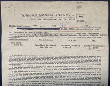 Load image into Gallery viewer, Diana Ross Signed Concert Contract Toronto Exhibition Stadium Autographed LOA