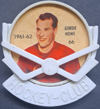 Load image into Gallery viewer, 1961/1962 Sheriff Salada Foods Gordie Howe Hockey Coin Official Holder Badge NHL