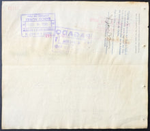 Load image into Gallery viewer, 1950 Bacardi Rum Company Santiago Cuba Cheque - Account With Bank Of Nova Scotia