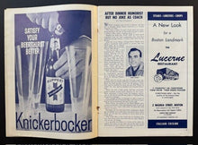 Load image into Gallery viewer, 1962 Boston Bruins Vs New York Rangers National Hockey League Game Program Vtg