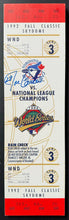 Load image into Gallery viewer, 1992 Joe Carter Signed Autographed Oversize Replica Ticket Fall Classic COA JSA