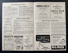 Load image into Gallery viewer, July 29 1952 Briggs Stadium Program Detroit Tigers Vs Philadelphia Athletics Vtg