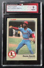 Load image into Gallery viewer, 1983 Fleer MLB #22 Ozzie Smith St. Louis Cardinals Baseball Card KSA Vintage