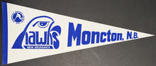 Load image into Gallery viewer, 1987 American Hockey League Moncton Hawks Full Size Pennant AHL New Brunswick