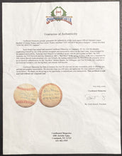 Load image into Gallery viewer, 1995 Johnny Podres + Don Larsen Autographed World Series MLB Baseball Signed LOA