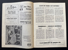 Load image into Gallery viewer, 1967 Winnipeg Arena Program Alan Cup Drumheller Miners Cdn Mens Hockey Team