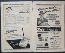 Load image into Gallery viewer, 1939 Cleveland Indians Official Score Card Joe DiMaggio Lou Gehrig Booklet