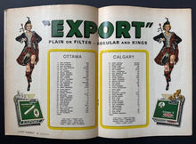 Load image into Gallery viewer, 1968 Grey Cup Program Ottawa Rough Riders Calgary Stampeders Vic Washington Vtg
