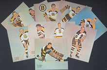 Load image into Gallery viewer, 1950s Tex Coulter All Time Boston Bruins NHL Hockey Photos All Stars Set Vintage