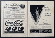 Load image into Gallery viewer, 1944 American Hockey League Program Rhode Island Reds Vs Indianapolis Capitals