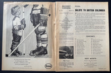 Load image into Gallery viewer, 1963 Hockey Canada Magazine Trail Smoke Eaters World Ice Hockey Championship Vtg