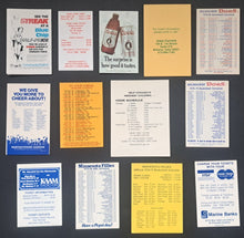 Load image into Gallery viewer, 13 Different Vintage 1978-1984 Women's Pro Basketball Leagues Pocket Schedules