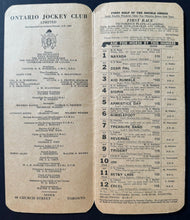 Load image into Gallery viewer, 1949 Woodbine Racetrack Rare Vintage King's Plate Program - Won By Epic