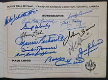 Load image into Gallery viewer, 1961 Hockey Hall of Fame Signed Autographed Book Richard Howe Hull Bailey LOA