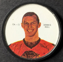 Load image into Gallery viewer, 1968/69 Large Portrait Dennis Hull Black Hawks Shirriff Coin NHL Short Print