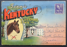 Load image into Gallery viewer, 1939 Kentucky Fold-Out Postcards Vintage Artwork Greeting Card