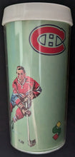 Load image into Gallery viewer, 1967 Bobby Rousseau Plastic Tumbler Cup Steinberg Store Promotional Issued NHL
